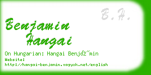 benjamin hangai business card